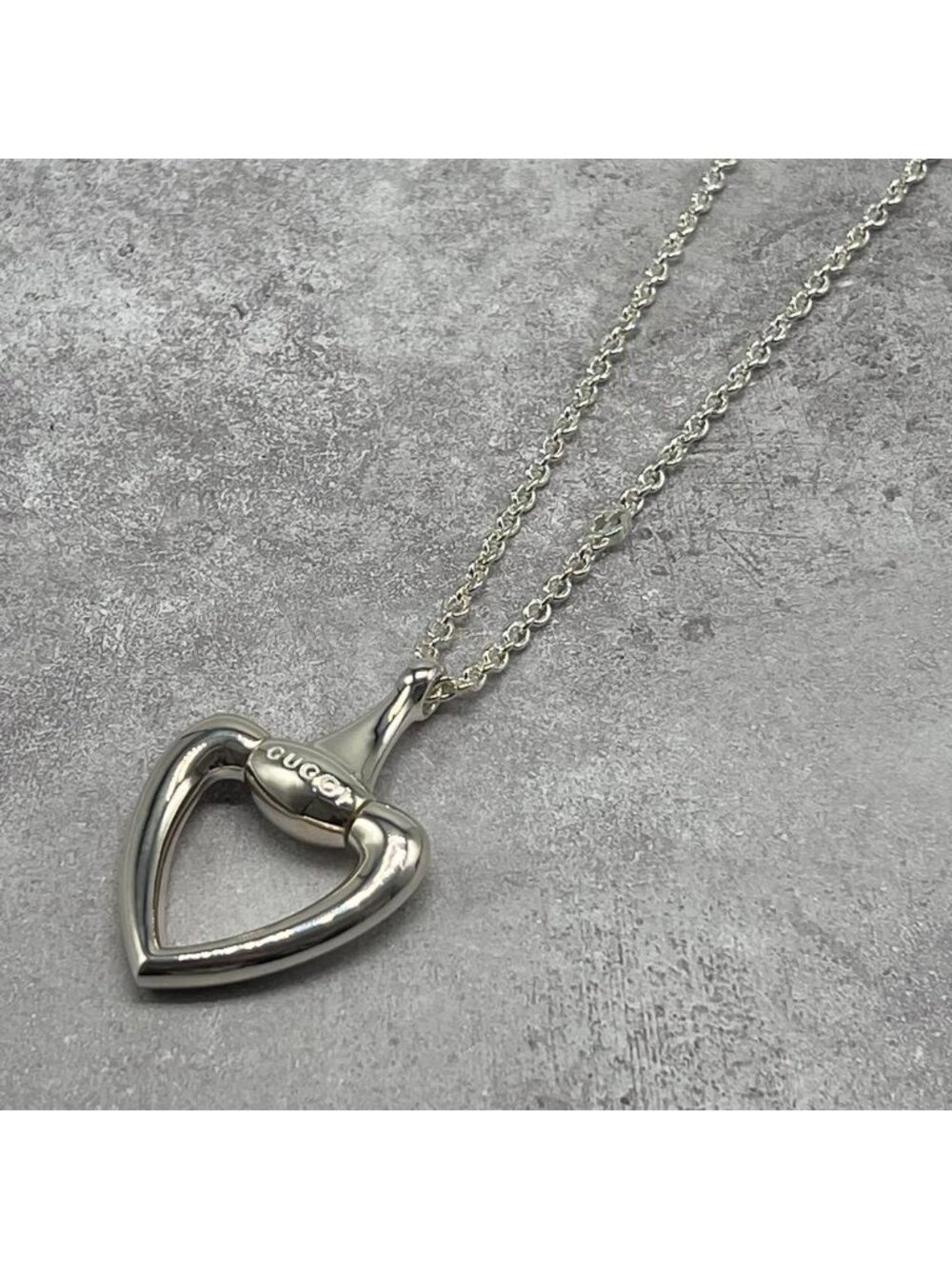 Gucci Horsebit Heart Necklace Longchain